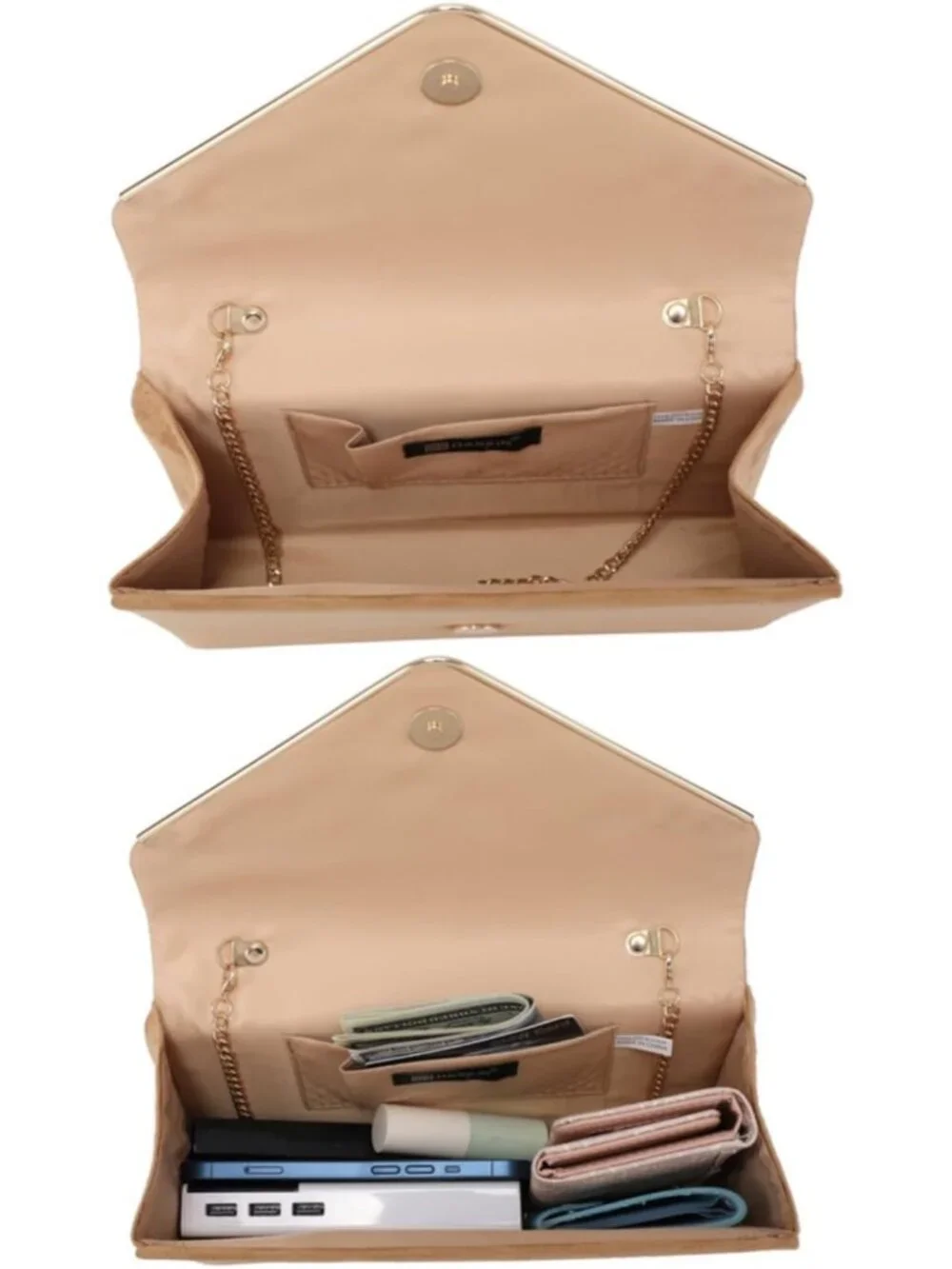 Chic Faux Suede Clutch Purse - Elegant Evening Bag for Bridal & Formal Events